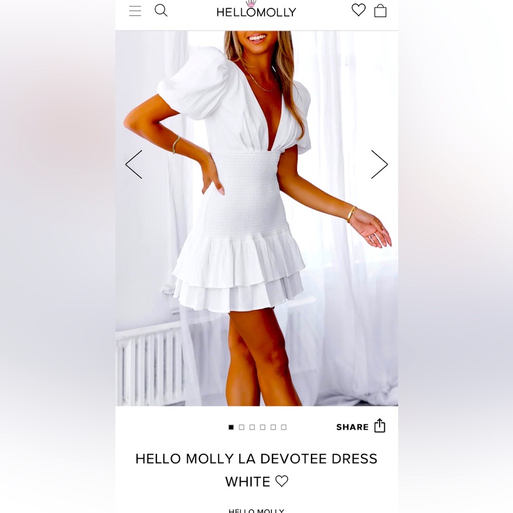 Brand new with tags- HELLO MOLLY LA DEVOTEE DRESS. Size Large